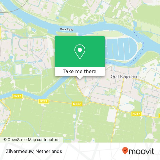 Zilvermeeuw, Zilvermeeuw, 3263 Oud-Beijerland, Nederland kaart