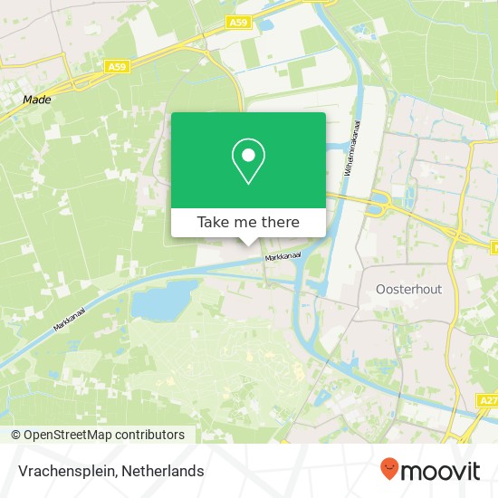 Vrachensplein, 4906 Oosterhout kaart
