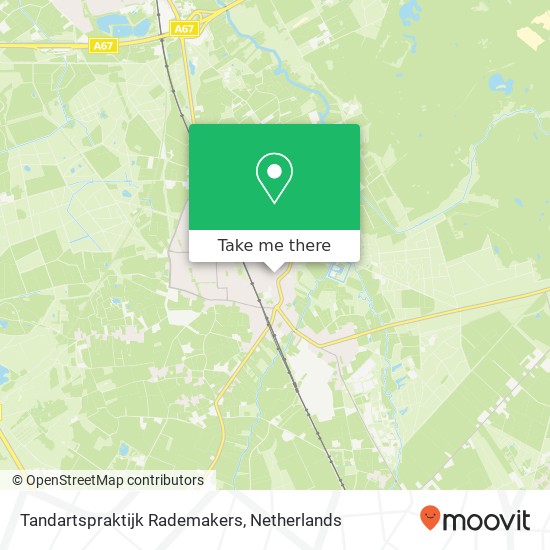 Tandartspraktijk Rademakers, Molenstraat 1 kaart