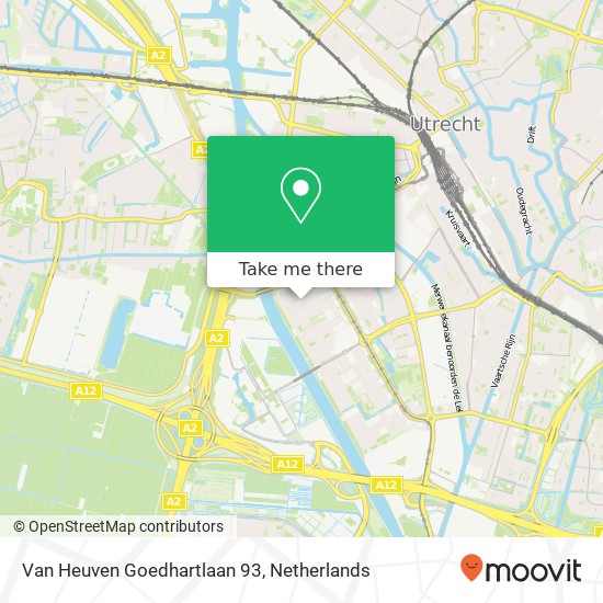 Van Heuven Goedhartlaan 93, Van Heuven Goedhartlaan 93, 3527 CG Utrecht, Nederland kaart