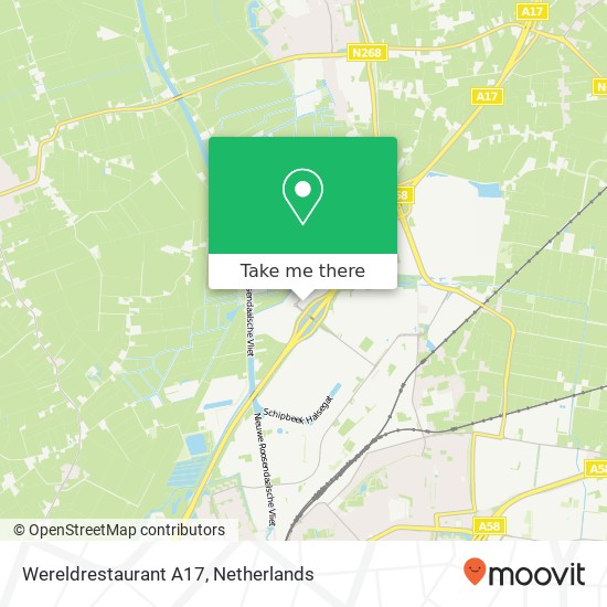 Wereldrestaurant A17, Aanwas 51 kaart