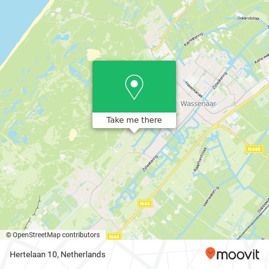 Hertelaan 10, 2243 EK Wassenaar kaart