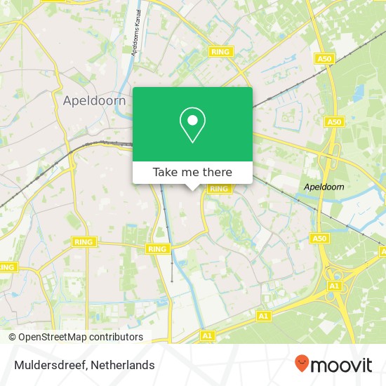 Muldersdreef, Muldersdreef, 7328 Apeldoorn, Nederland kaart