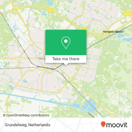 Grundelweg, 7552 EC Hengelo kaart