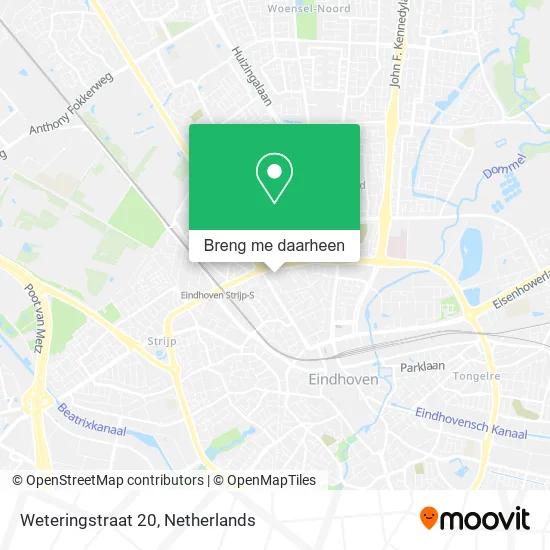 Weteringstraat 20 kaart