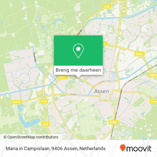 Maria in Campislaan, 9406 Assen kaart