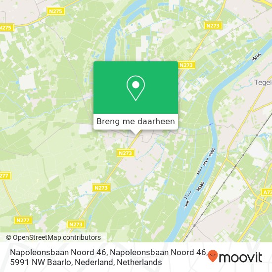 Napoleonsbaan Noord 46, Napoleonsbaan Noord 46, 5991 NW Baarlo, Nederland kaart