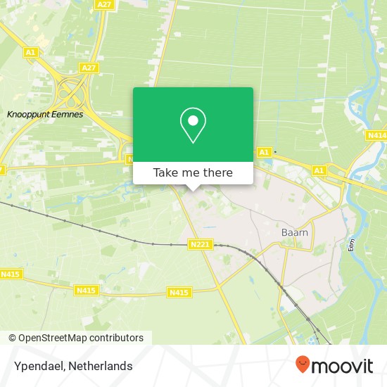 Ypendael, Ypendael, 3743 Baarn, Nederland kaart