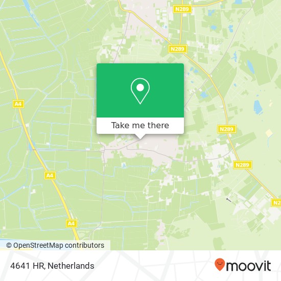 4641 HR, 4641 HR Ossendrecht, Nederland kaart