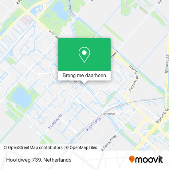 Hoofdweg 739 kaart