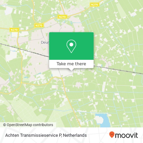 Achten Transmissieservice P, Voltstraat 24 kaart