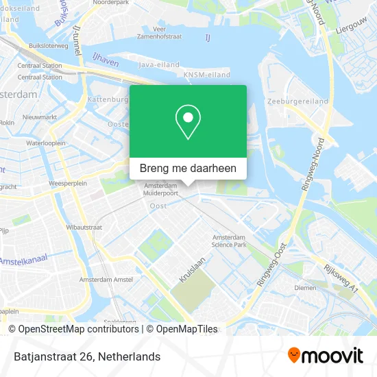 Batjanstraat 26 kaart