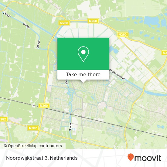 Noordwijkstraat 3, 5045 ME Tilburg kaart
