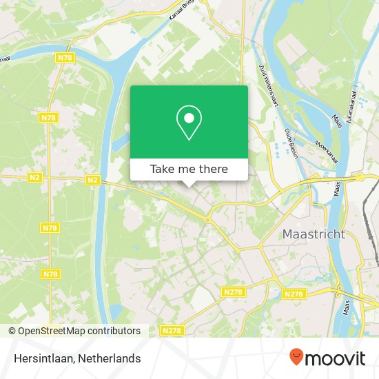 Hersintlaan, Hersintlaan, 6217 Maastricht, Nederland kaart