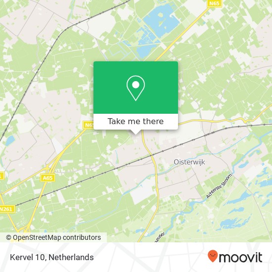 Kervel 10, 5061 WH Oisterwijk kaart