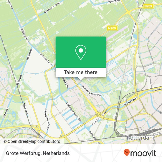Grote Werfbrug, 3043 GJ Rotterdam kaart