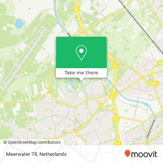 Meerwater 78, Meerwater 78, 5658 Eindhoven, Nederland kaart