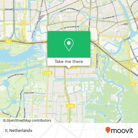 II, II, Zuid Hollandstraat 8, 1082 EK Amsterdam, Nederland kaart