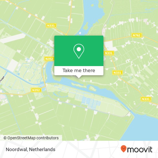 Noordwal, Noordwal, 8325 Vollenhove, Nederland kaart