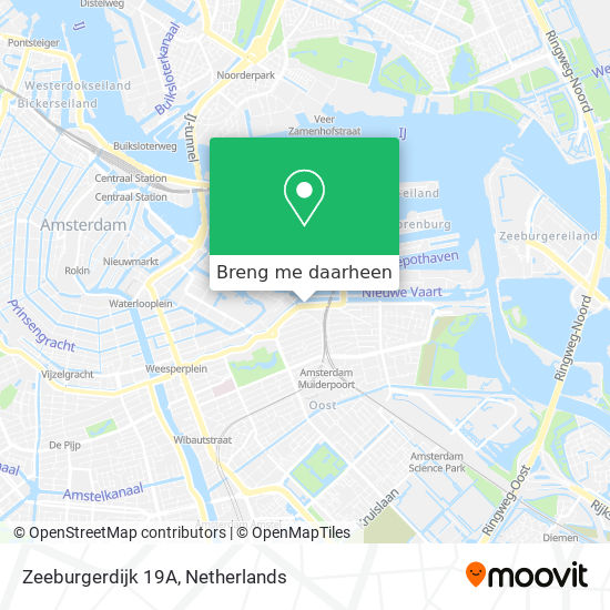 Zeeburgerdijk 19A kaart
