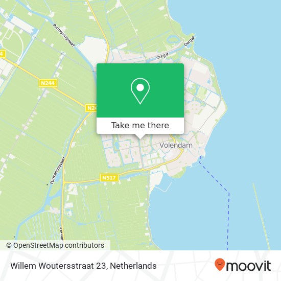 Willem Woutersstraat 23, 1132 XN Volendam kaart