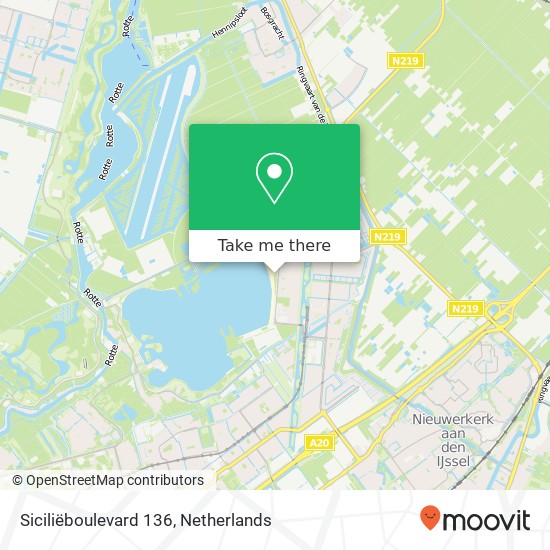 Siciliëboulevard 136, Siciliëboulevard 136, 3059 XL Rotterdam, Nederland kaart