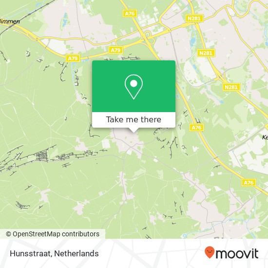 Hunsstraat, Hunsstraat, 6367 Voerendaal, Nederland kaart
