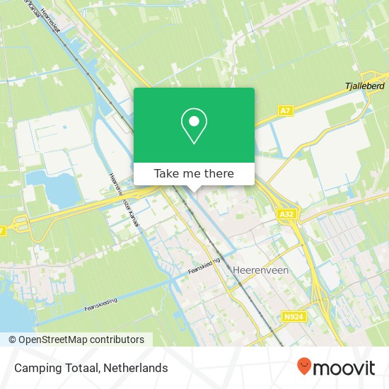 Camping Totaal, Leeuwarderstraatweg 2 kaart