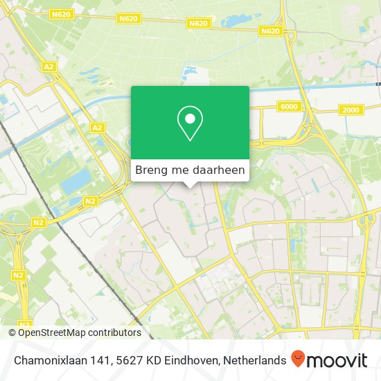 Chamonixlaan 141, 5627 KD Eindhoven kaart