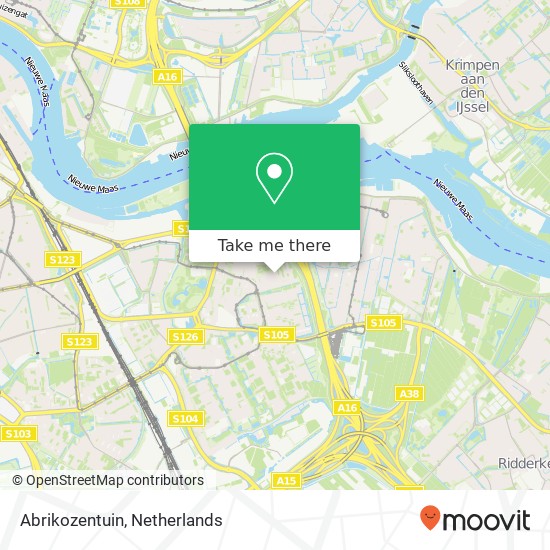Abrikozentuin, Abrikozentuin, 3078 TA Rotterdam, Nederland kaart