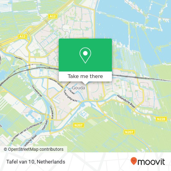 Tafel van 10, Lange Tiendeweg 111 kaart