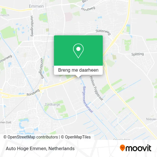 Auto Hoge Emmen kaart