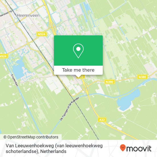 Van Leeuwenhoekweg (van leeuwenhoekweg schoterlandse), 8451 CN Oudeschoot kaart