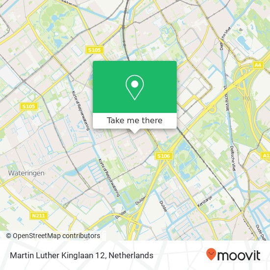 Martin Luther Kinglaan 12, 2286 AK Rijswijk kaart