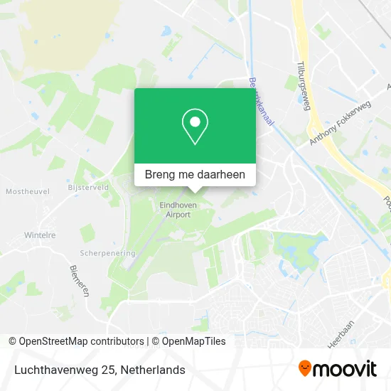 Luchthavenweg 25 kaart