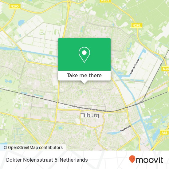 Dokter Nolensstraat 5, 5046 HP Tilburg kaart