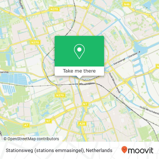 Stationsweg (stations emmasingel), 9726 Groningen kaart