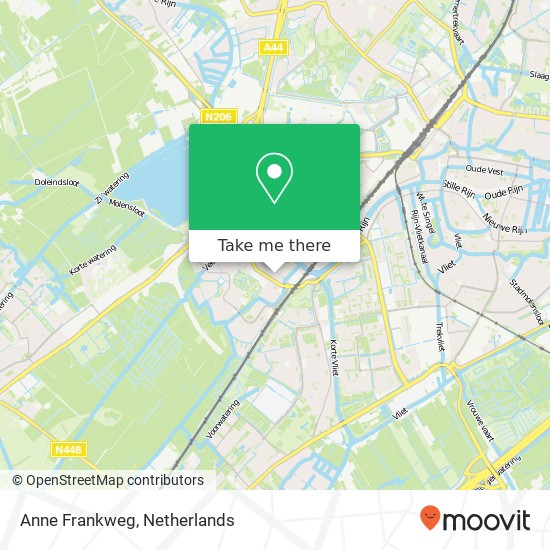 Anne Frankweg, 2331 CG Leiden kaart