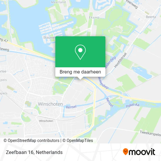 Zeefbaan 16 kaart