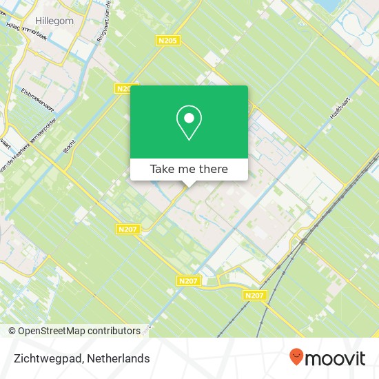 Zichtwegpad, 2151 WC Nieuw-Vennep kaart