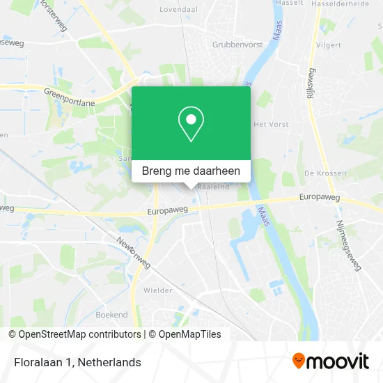 Floralaan 1 kaart