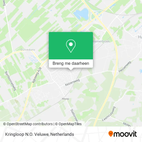 Kringloop N.O. Veluwe kaart