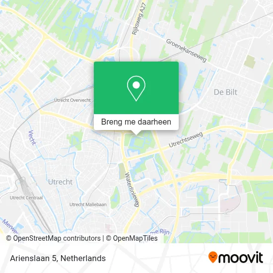 Arienslaan 5 kaart