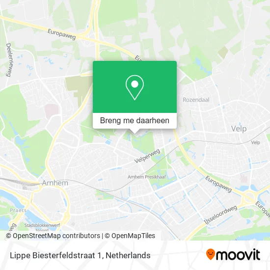 Lippe Biesterfeldstraat 1 kaart