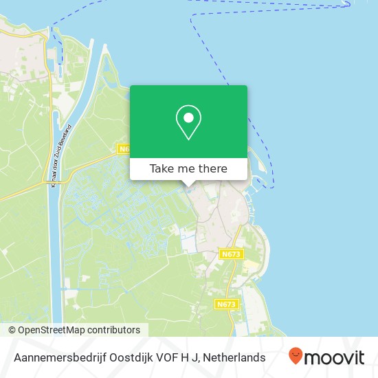 Aannemersbedrijf Oostdijk VOF H J kaart