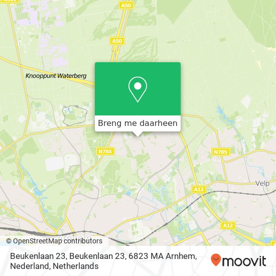 Beukenlaan 23, Beukenlaan 23, 6823 MA Arnhem, Nederland kaart