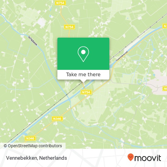 Vennebekken, Stationsweg 33 kaart