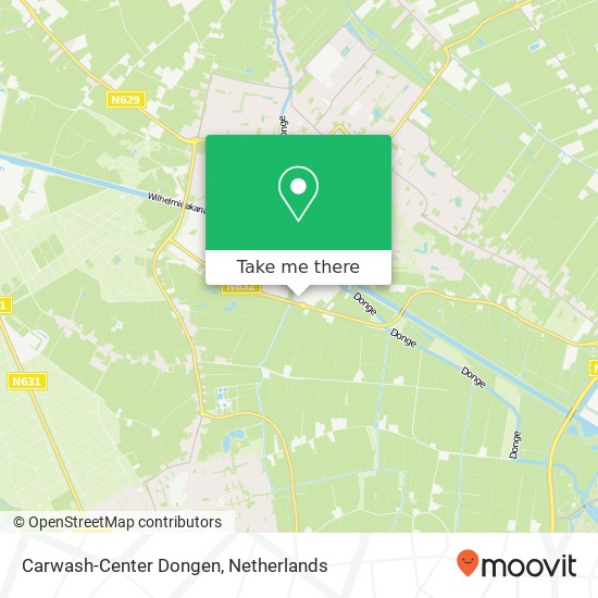 Carwash-Center Dongen, De Slof 54 kaart