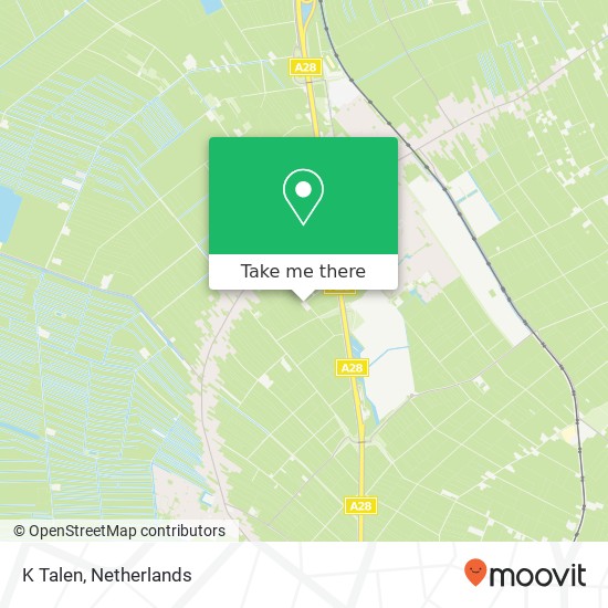 K Talen, Middenwolderweg 10 kaart