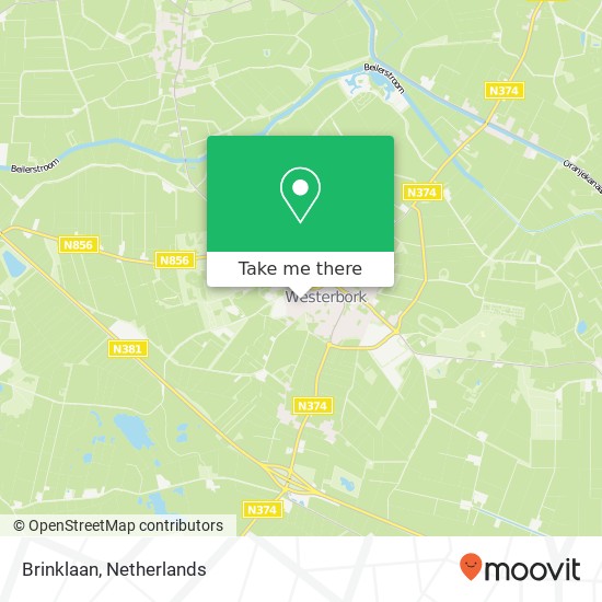 Brinklaan, 9431 AM Westerbork kaart